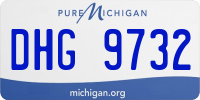 MI license plate DHG9732