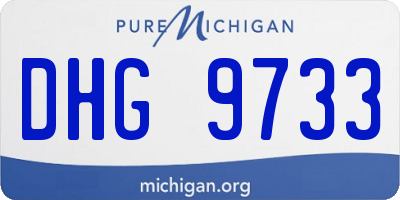 MI license plate DHG9733