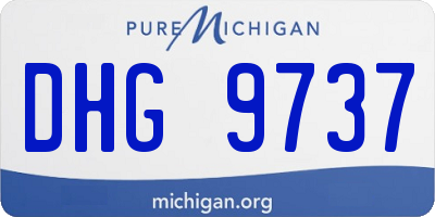 MI license plate DHG9737