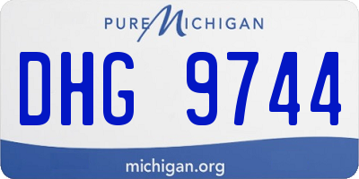 MI license plate DHG9744