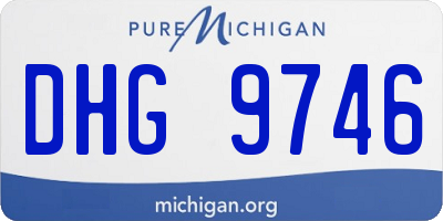 MI license plate DHG9746