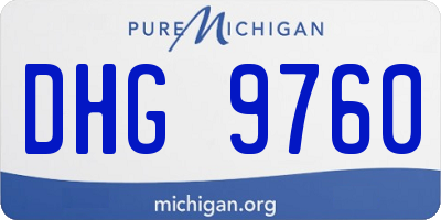 MI license plate DHG9760