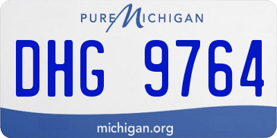 MI license plate DHG9764