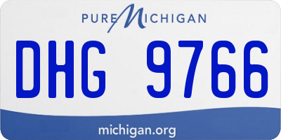 MI license plate DHG9766