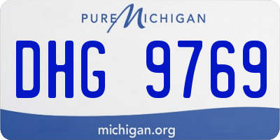 MI license plate DHG9769