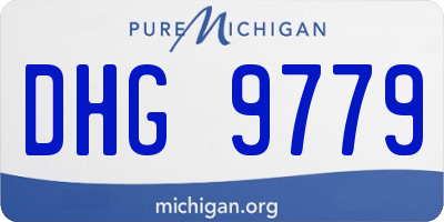 MI license plate DHG9779