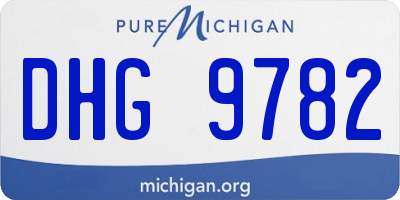 MI license plate DHG9782
