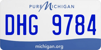 MI license plate DHG9784