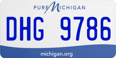 MI license plate DHG9786