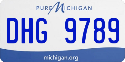MI license plate DHG9789
