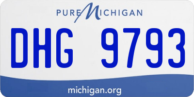MI license plate DHG9793