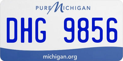 MI license plate DHG9856