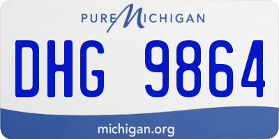MI license plate DHG9864
