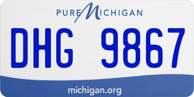 MI license plate DHG9867