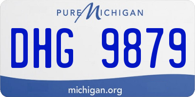 MI license plate DHG9879