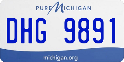 MI license plate DHG9891