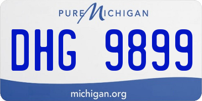 MI license plate DHG9899