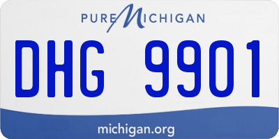 MI license plate DHG9901