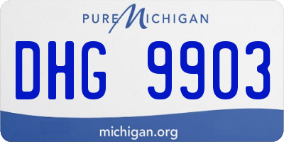MI license plate DHG9903