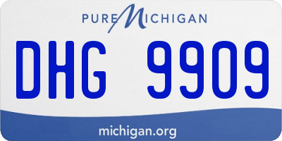 MI license plate DHG9909