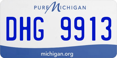 MI license plate DHG9913