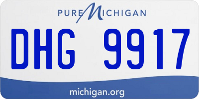 MI license plate DHG9917