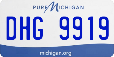 MI license plate DHG9919