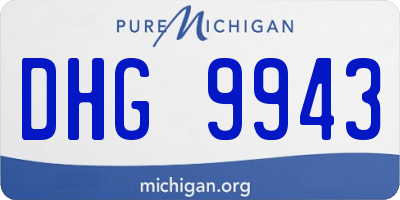 MI license plate DHG9943
