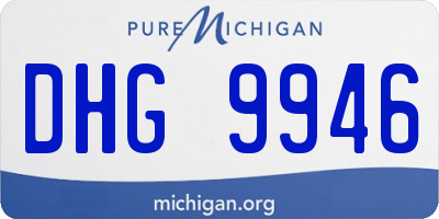 MI license plate DHG9946