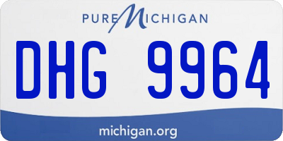 MI license plate DHG9964
