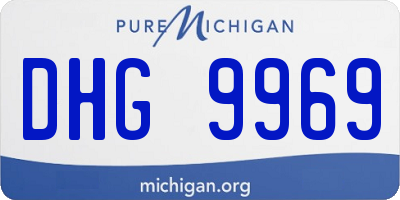 MI license plate DHG9969