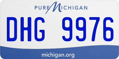 MI license plate DHG9976