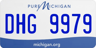 MI license plate DHG9979