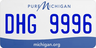 MI license plate DHG9996