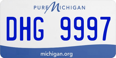 MI license plate DHG9997