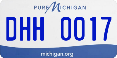 MI license plate DHH0017