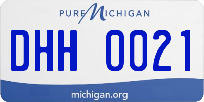 MI license plate DHH0021