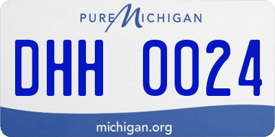 MI license plate DHH0024