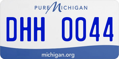 MI license plate DHH0044