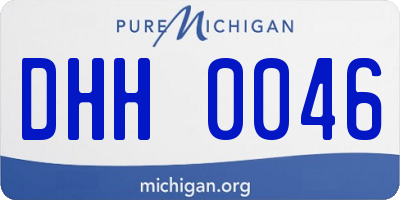 MI license plate DHH0046