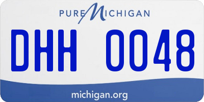 MI license plate DHH0048