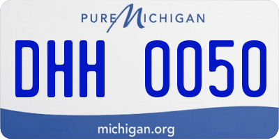 MI license plate DHH0050