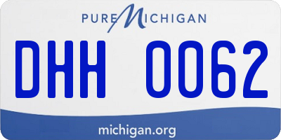 MI license plate DHH0062
