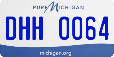 MI license plate DHH0064