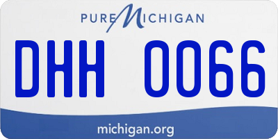 MI license plate DHH0066