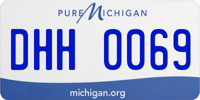MI license plate DHH0069