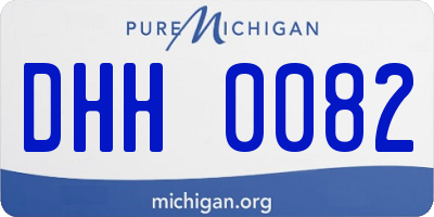 MI license plate DHH0082