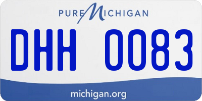 MI license plate DHH0083