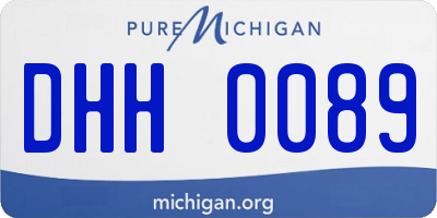 MI license plate DHH0089