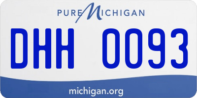 MI license plate DHH0093